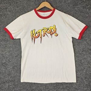 Port‎ and Company White Tee with Red Accents